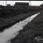 Dagenham Sewage Works Reconstruction IV, showing filled dyke,1965