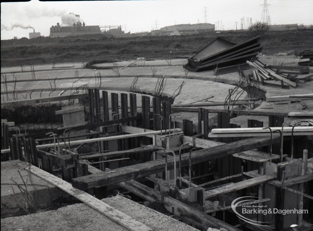 Dagenham Sewage Works Reconstruction IV, showing circular arena,1965 ...