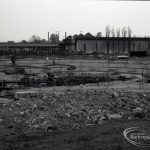 Dagenham Sewage Works Reconstruction IV, looking east over hoppers,1965
