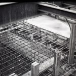 Dagenham Sewage Works Reconstruction IV, looking down into drain,1965