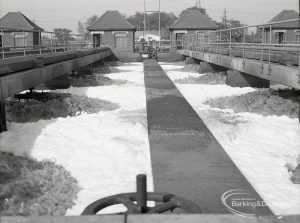 Riverside Sewage Works Reconstruction V, showing the full extent of sludge mixer, 1965
