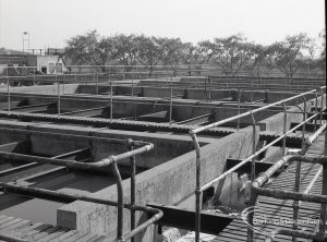 Riverside Sewage Works Reconstruction V, showing the closed sludge tanks, 1965