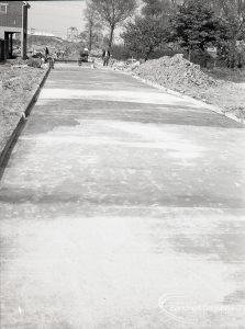 Riverside Sewage Works Reconstruction V, showing new road, 1965