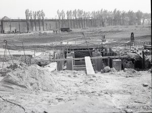 Riverside Sewage Works Reconstruction V, showing the central circular area, 1965