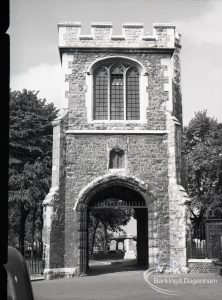 Old Barking, taken for ‘Barking Record’, showing Curfew Tower from north, 1965