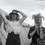 Dagenham Town Show 1965, showing two clowns from swimming display, 1965