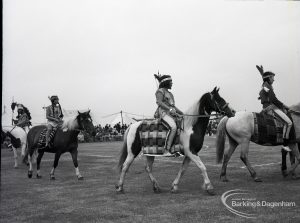 Dagenham Town Show 1965, showing Red Indians on horseback, 1965