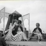 Dagenham Town Show 1965, showing Dagenham Town Show Carnival Queen and attendants on float, 1965