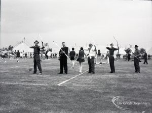 Dagenham Town Show 1965, showing archery display, 1965