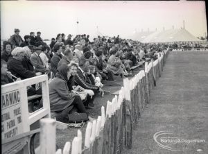 Dagenham Town Show 1965, showing audience en masse on north side of arena, 1965