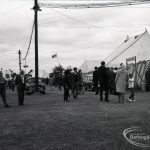 Dagenham Town Show 1965, showing group of visitors walking in open, 1965