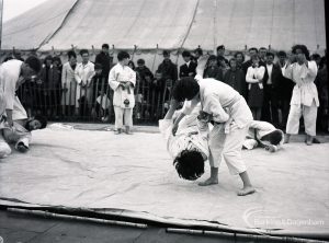 Dagenham Town Show 1965, showing judo demonstration fall with head to floor, 1965