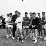 Dagenham Town Show 1965, showing five-a-side football teams after championship finals, 1965