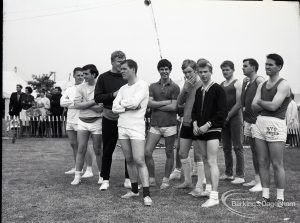 Dagenham Town Show 1965, showing five-a-side football teams after championship finals, 1965