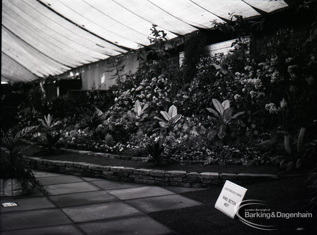 Dagenham Town Show 1965, showing official Horticultural gardens by local authorities, 1965