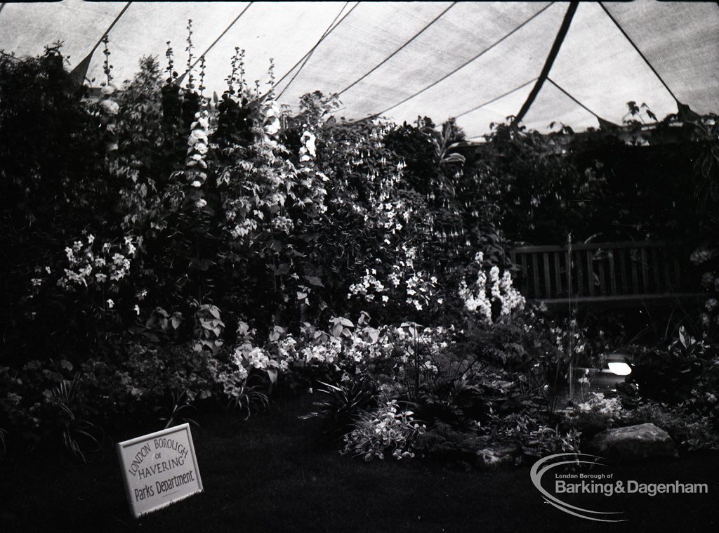 Dagenham Town Show 1965, showing official Horticultural gardens by local authorities, 1965