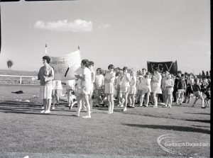 Playleadership Festival at Dagenham Old Park, showing girls from Valence Park, 1965