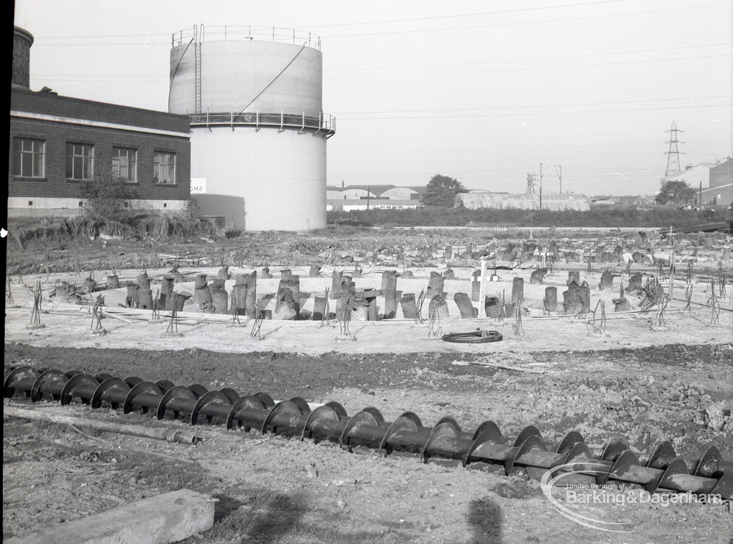 Riverside Sewage Works reconstruction VII, 1965 - Barking And Dagenham ...