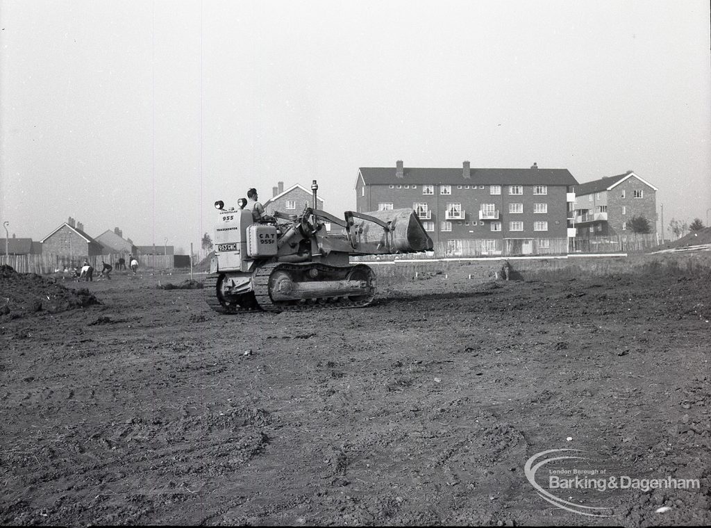 A Tower Block’s foundations being laid , 1965