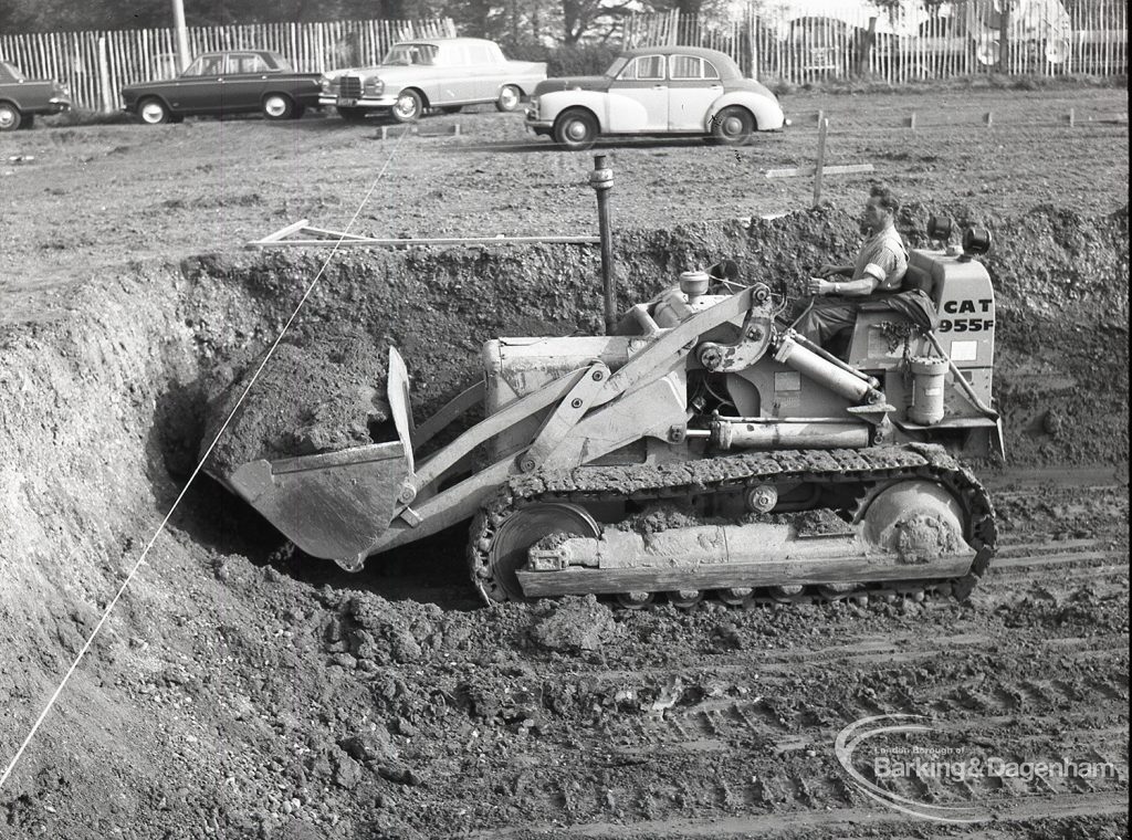 A Tower Block’s foundations being laid , 1965