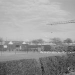 Church Elm Lane Housing development showing the north-eastern view of the housing construction and principal crane, 1965