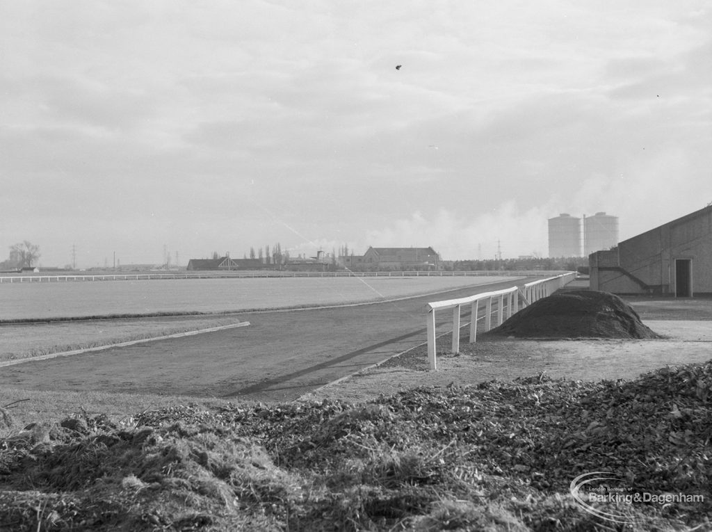 Church Elm Lane Housing development showing the arena from the southernly view, 1965