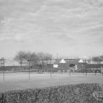 Church Elm Lane Housing development showing the north-eastern view of the development from Peach Hedge, 1965