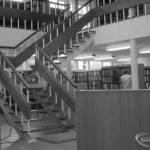 The Barking Library’s New Lending Deparment showing the issue desk, 1965
