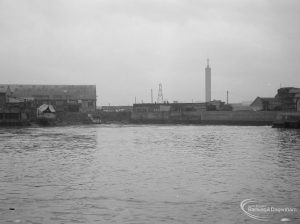 Barking Creek, showing view looking south to pylons and tower, 1966