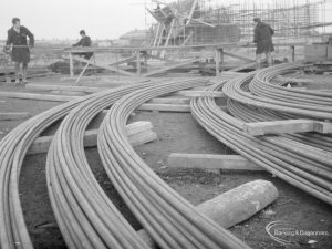 Riverside Sewage Works Reconstruction IX, showing coiled rods, 1966