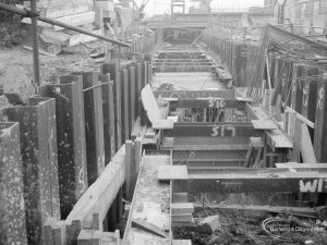 Riverside Sewage Works Reconstruction IX, showing the deep tunnel near office, still open, 1966