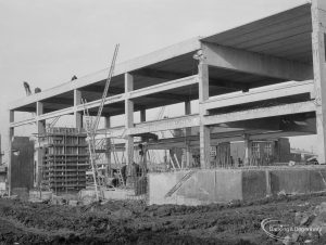 Riverside Sewage Works Reconstruction IX, showing interior of Control Hall on ground level, 1966