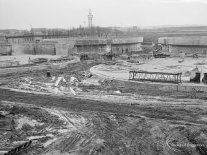 Riverside Sewage Works Reconstruction IX, showing general view of Control Hall, south side, 1966