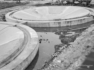 Riverside Sewage Works Reconstruction IX, showing metal rim within circular cones, 1966