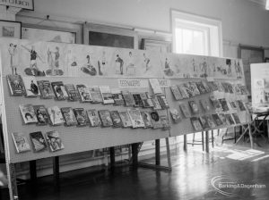 Barking Libraries exhibition at Valence House, Dagenham for National Book Week, showing ‘Teenagers Choice’ display, 1966