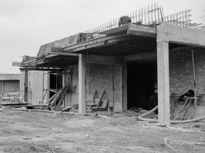 Riverside Sewage Works Reconstruction X showing the north side of the control hall taken at the north-west corner, 1966