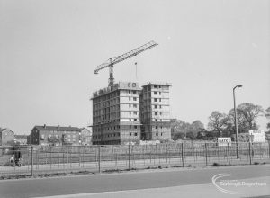 Marks Gate Tower Block showing a general view of Highview House, Hatch Grove, Chadwell Heath from south-south-west, 1966