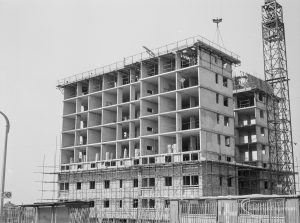 Marks Gate Tower Block showing a close up of Highview House, Hatch Grove, Chadwell Heath from the north-east, 1966