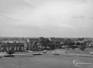 Becontree Heath showing the view from the Civic Centre, Dagenham of the south-west, 1966