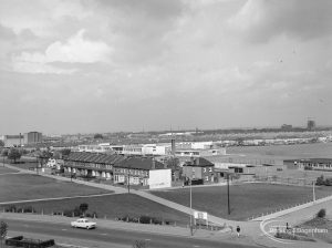 Becontree Heath showing the view from the Civic Centre, Dagenham of the north side , 1966