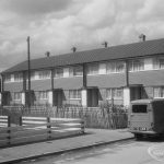 Housing in Church Elm Lane, Dagenham showing houses in Close to west of Hollidge Way, 1966