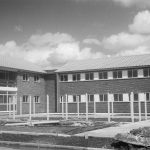 Housing in Church Elm Lane, Dagenham showing elderly people’s dwellings near John Parker Close, 1966