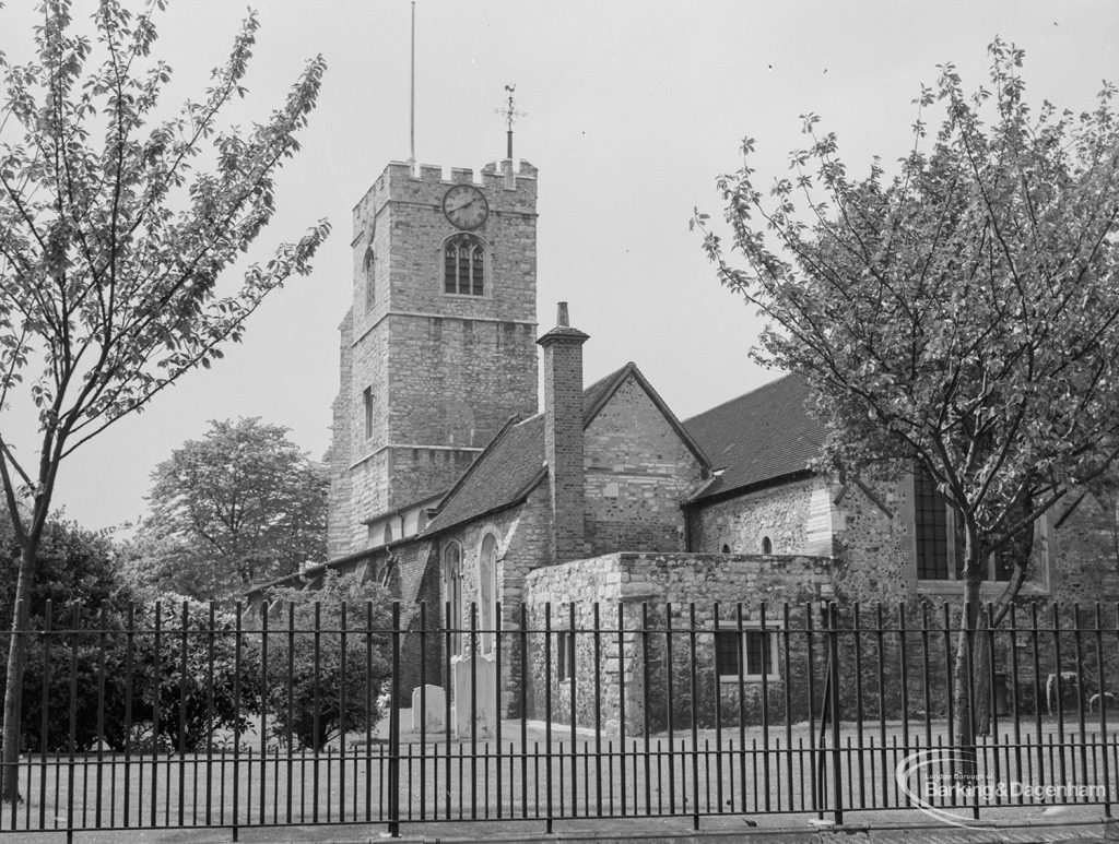 St Margaret’s Church, Barking from Green, taken from north-east, 1966