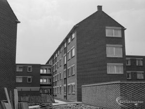 John Burns Drive off Ripple Road, Barking, showing blocks of flats, 1966