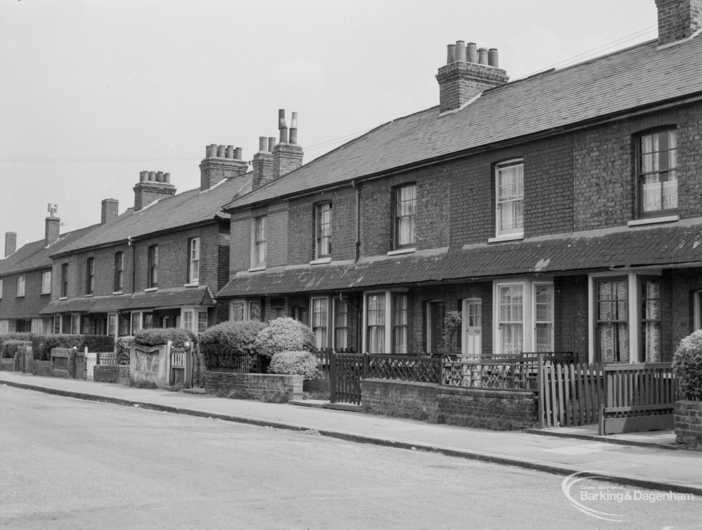 Old houses on Gascoigne site, Barking, 1966