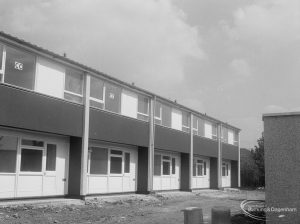 Housing in John Burns Drive, off Ripple Road, Barking, showing just completed houses, 1966
