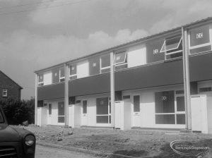 Housing in John Burns Drive, off Ripple Road, Barking, showing two-storey houses just completed, 1966