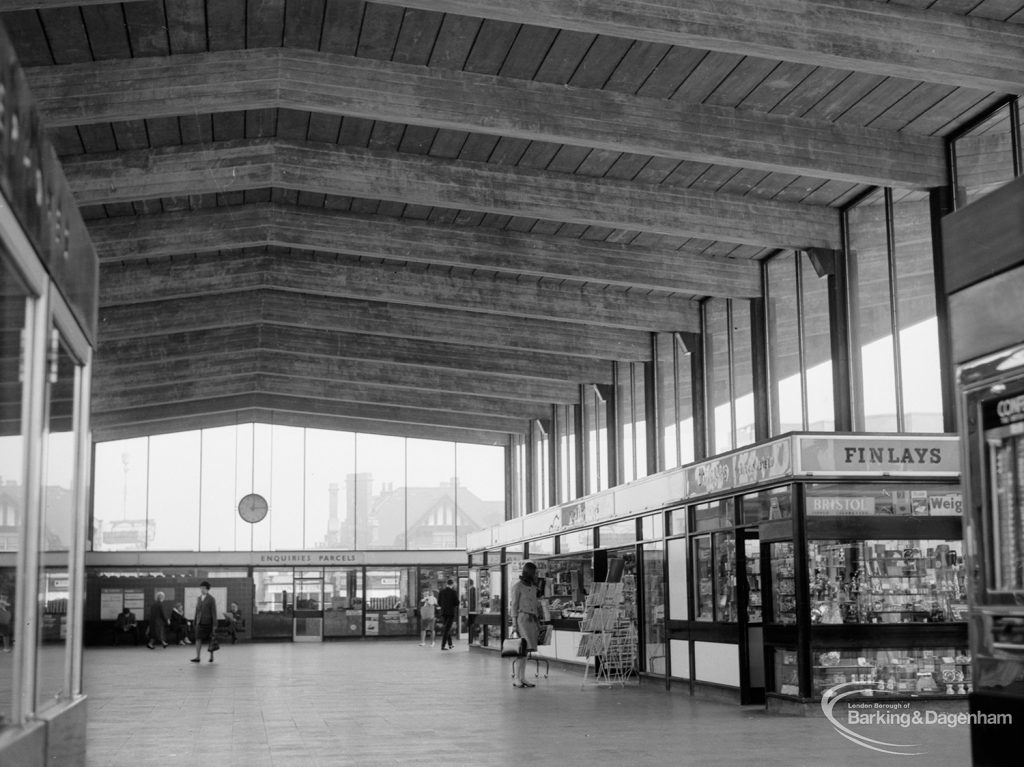 Railways, showing interior of Booking Hall at Barking Station, 1966