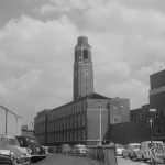 Barking Town Hall and clocktower from south-west, 1966