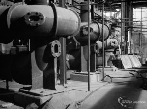 Riverside Sewage Works Reconstruction XI, showing plant already installed [possibly pumps], 1966